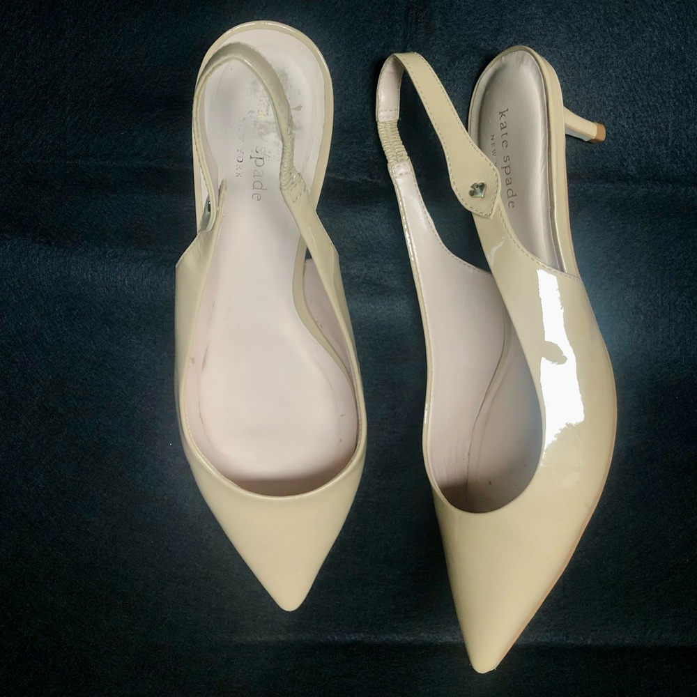 Kate Spade Shiloh Kitten Heel Slingbacks, Size 8.5